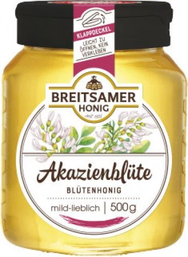 Breitsamer Honig Im Glas "Akazie" 500g 1 Breitsamer Honig Im Glas "Akazie" 500g