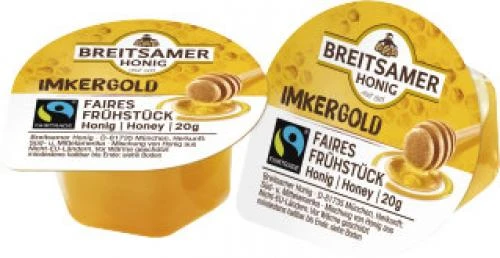Breitsamer Honig Portionen "Imkergold Cremig" 120x20g 1 Breitsamer Honig Portionen "Imkergold Cremig" 120x20g