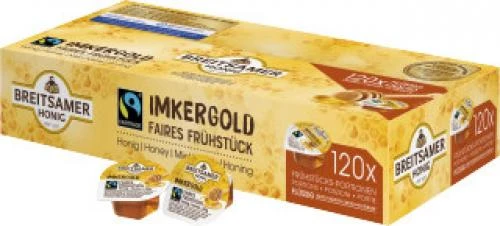 Breitsamer Honig Portionen "Imkergold Flüssig" 120x20g 1 Breitsamer Honig Portionen "Imkergold Flüssig" 120x20g
