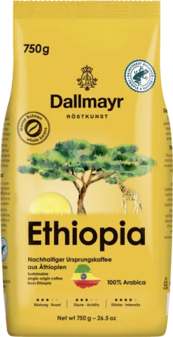 Dallmayr Ethiopia Ganze Bohnen 750g