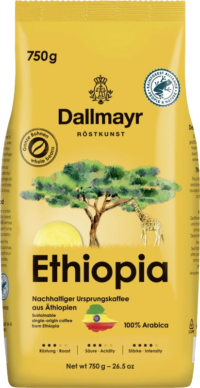 Dallmayr Ethiopia Ganze Bohnen 750g 1 Dallmayr Ethiopia Ganze Bohnen 750g