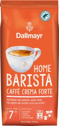 Dallmayr Home Barista Caffe Crema Forte 1kg Ganze Bohnen