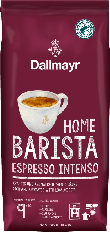 Dallmayr Home Barista Espresso Intenso 1kg Ganze Bohnen 1 Dallmayr Home Barista Espresso Intenso 1kg Ganze Bohnen