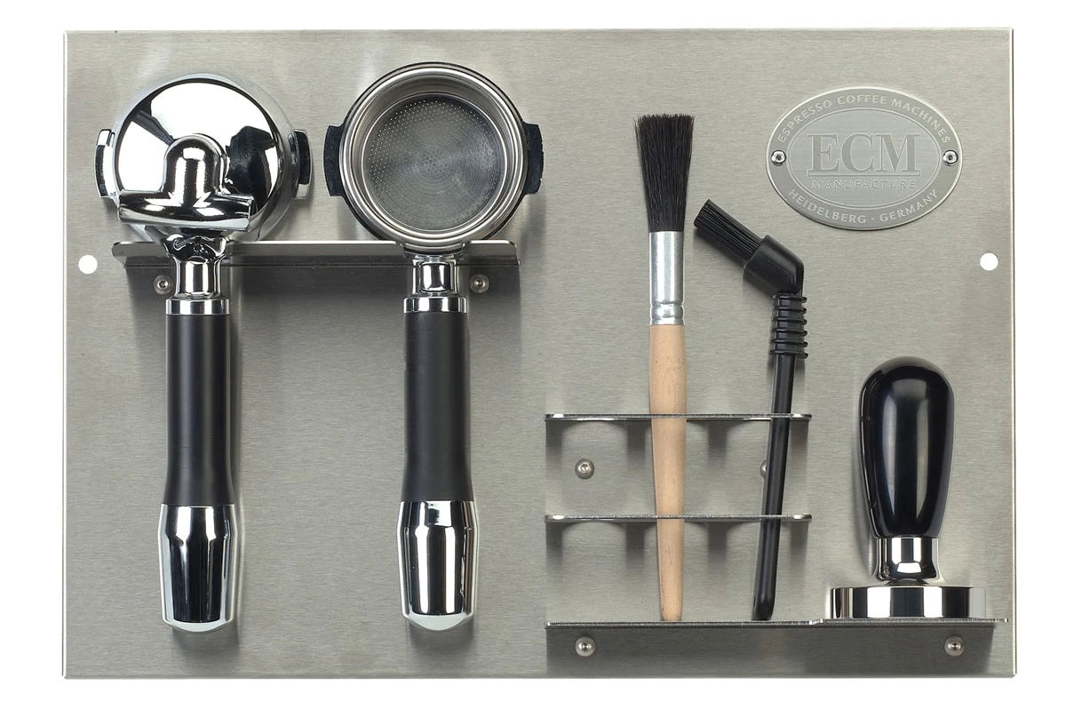 ECM Wandhalterung Für ECM Siebträger Und Zubehör, Edelstahl 1 ECM Wandhalterung Für ECM Siebträger Und Zubehör, Edelstahl