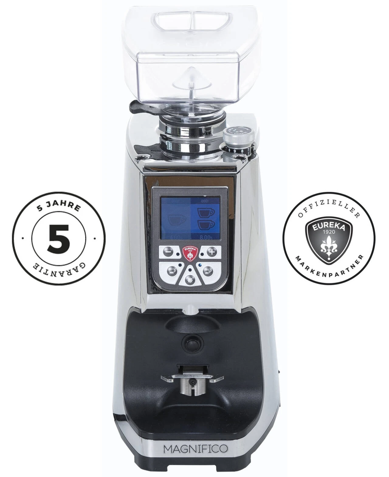 Eureka Atom Magnifico Espressomühle, Chrom 1 Eureka Atom Magnifico Espressomühle, Chrom