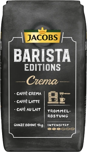 Jacobs Barista Crema Ganze Bohnen 1kg 1 Jacobs Barista Crema Ganze Bohnen 1kg