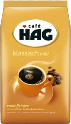 Kaffee HAG Entkoffeiniert Mild Gemahlen 1kg