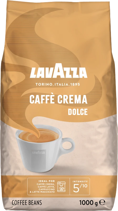 Lavazza Caffè Crema Dolce Ganze Bohnen 1kg 1 Lavazza Caffè Crema Dolce Ganze Bohnen 1kg