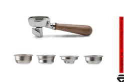 Lelit Siebträger PLA582W Für 58mm, 2 Ausläufe, Inkl. 4 Siebe