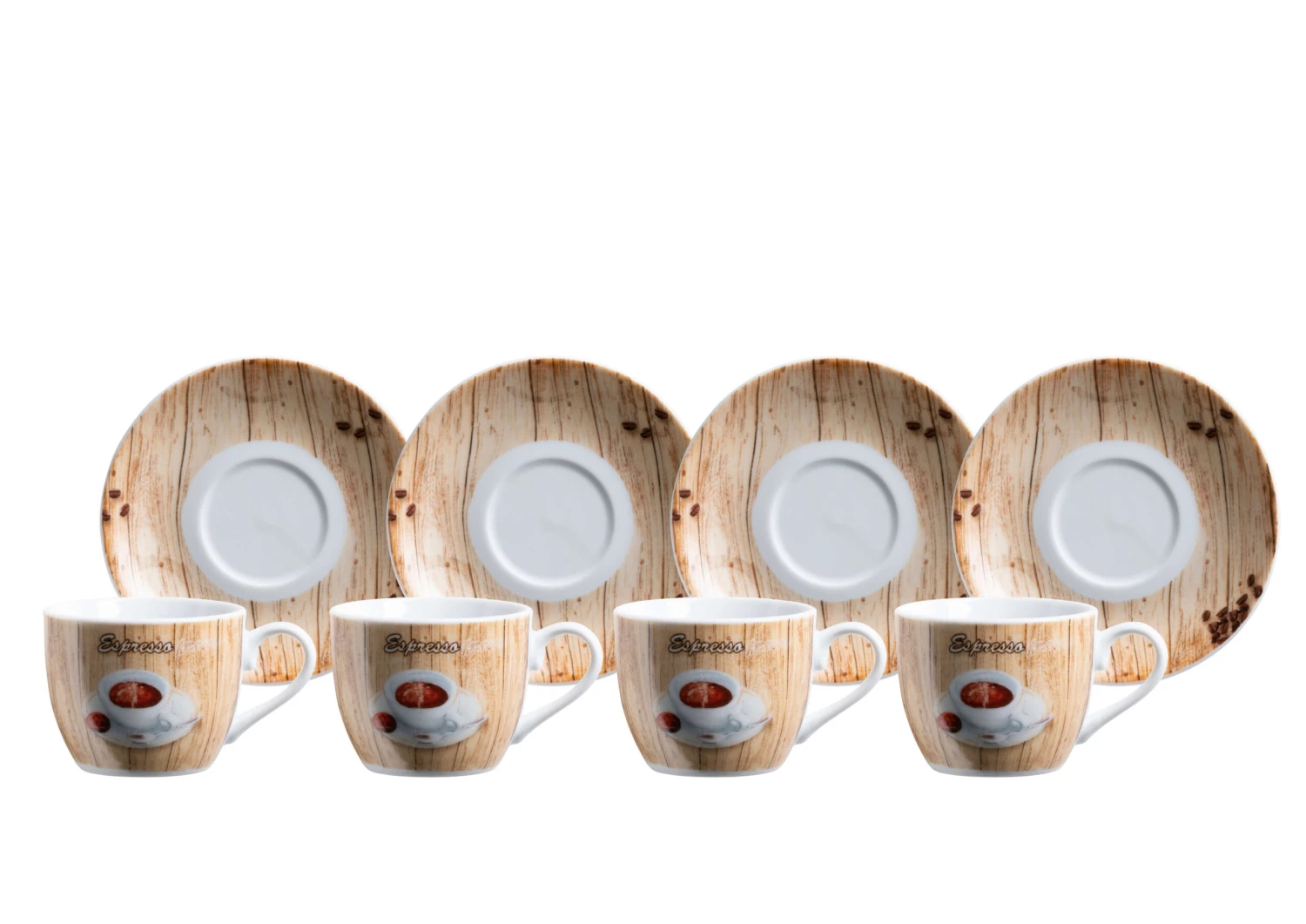 Mäser Espresso-Set 4-er Packung Mit Untertasse 1 Mäser Espresso-Set 4-er Packung Mit Untertasse