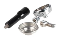 Siebträger Für Quick Mill E61 Brühgruppe, 1 Auslauf, Schwarz