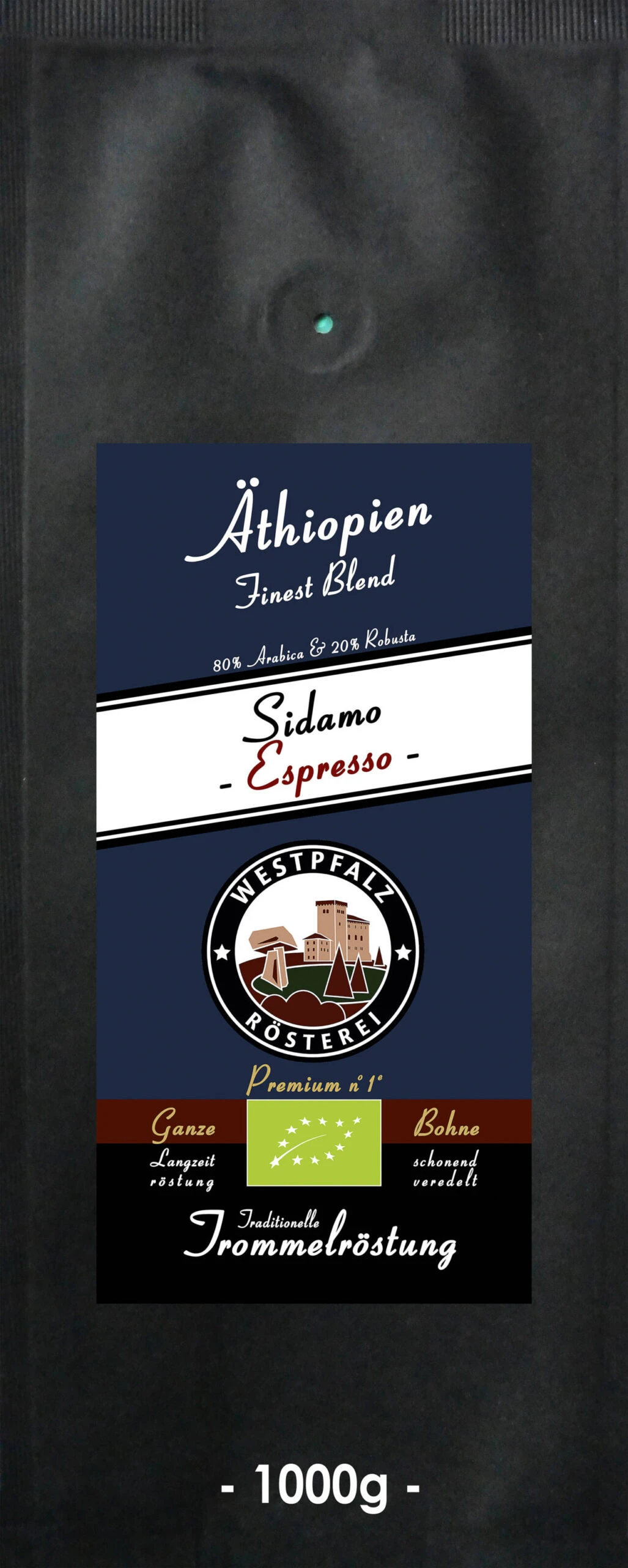 Westpfalz Rösterei BIO Sidamo Espresso Ganze Bohnen 1kg 1 Westpfalz Rösterei BIO Sidamo Espresso Ganze Bohnen 1kg