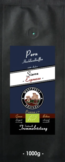 Westpfalz Rösterei BIO Sierra Espresso Ganze Bohnen 1kg